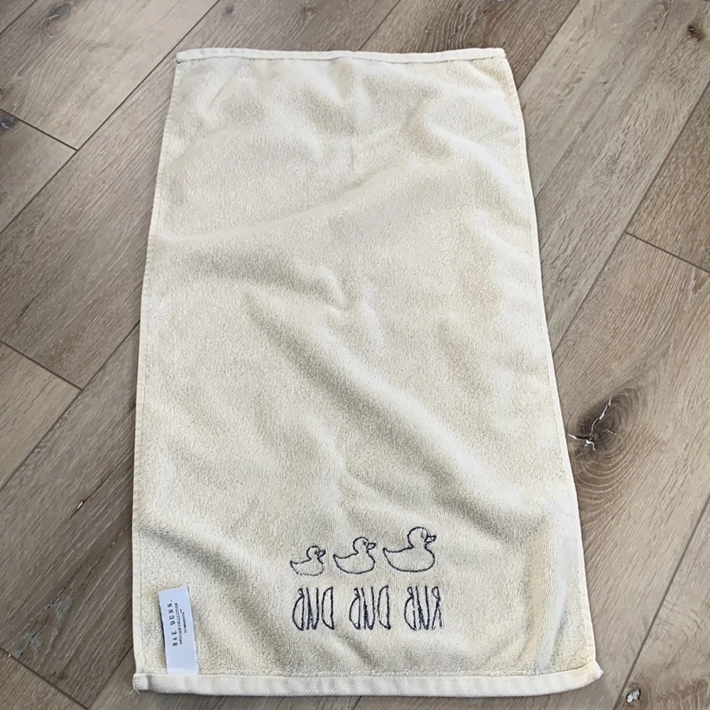 Rae Dunn Duck “Rub Dub Dub” Bathroom Hand towel